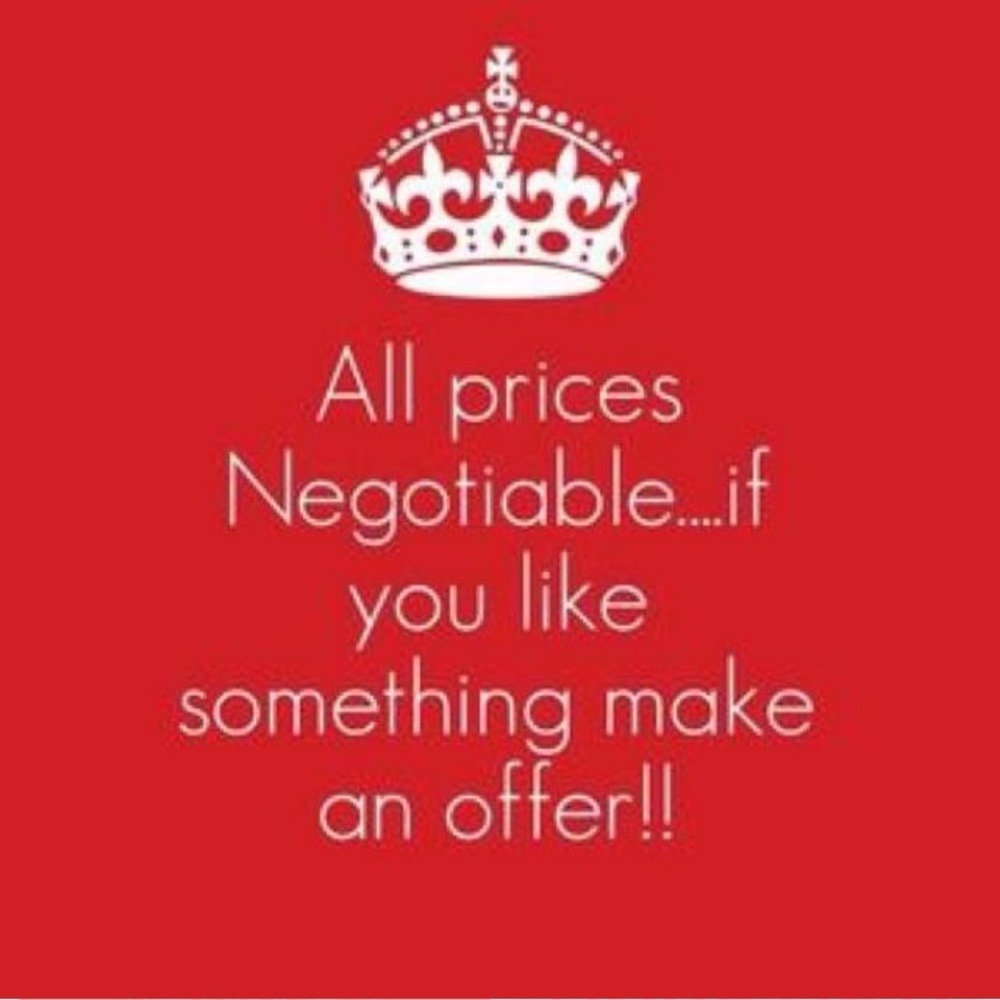 Prices always negotiable